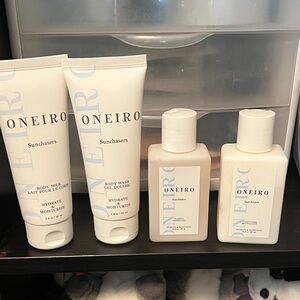 ONEIRO Sunchasers Body Wash, body milk, shampoo & conditioner retails $60